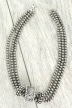 Western Navajo Barrel Pendant Bead Necklace | Mixtshop LLC