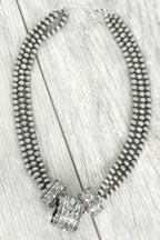 Western Navajo Barrel Pendant Beaded Necklace | Mixtshop LLC