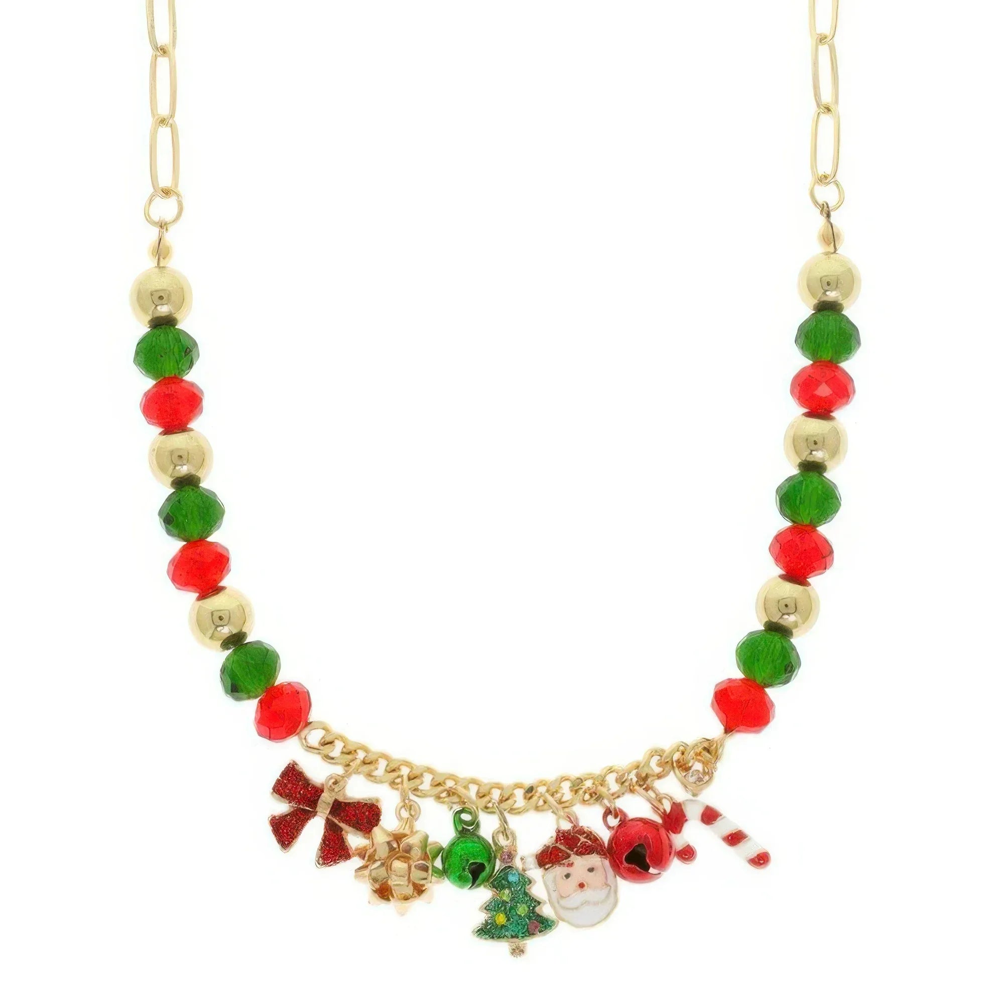 Christmas Multi Charm Necklace Secondary image