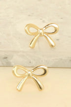 Short Tail Bow Ribbon Post Earrings | Mixtshop LLC