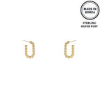 Ball Beaded Hoop Post Earrings | Mixtshop LLC
