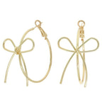 Polish Open Bow Wire Hoop Earrings | Mixtshop LLC
