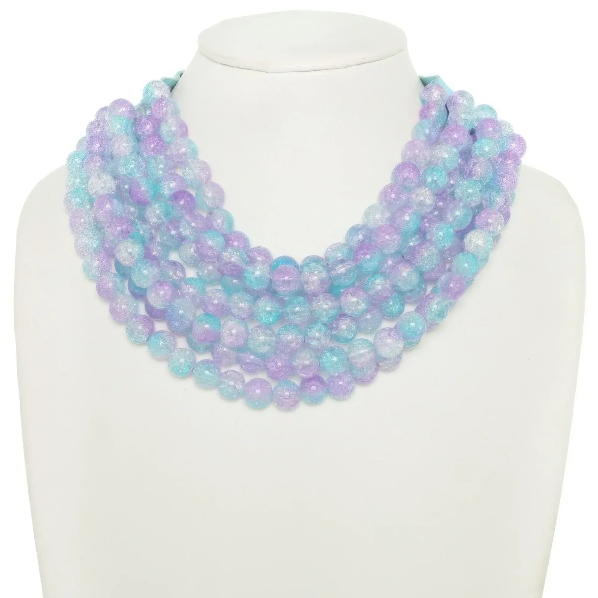 Multi-strand Marble Bead Necklace | Mixtshop LLC Main image