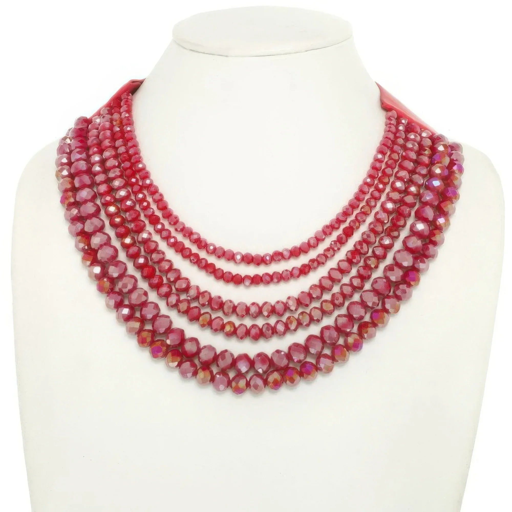Multi-strand Faceted Bead Necklace | Mixtshop LLC Main image