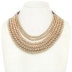 Multi-strand Faceted Bead Necklace | Mixtshop LLC