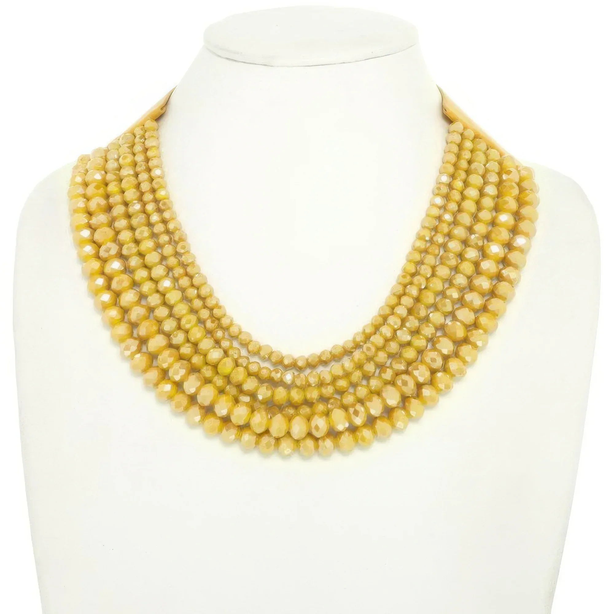Multi-strand Faceted Bead Necklace | Mixtshop LLC