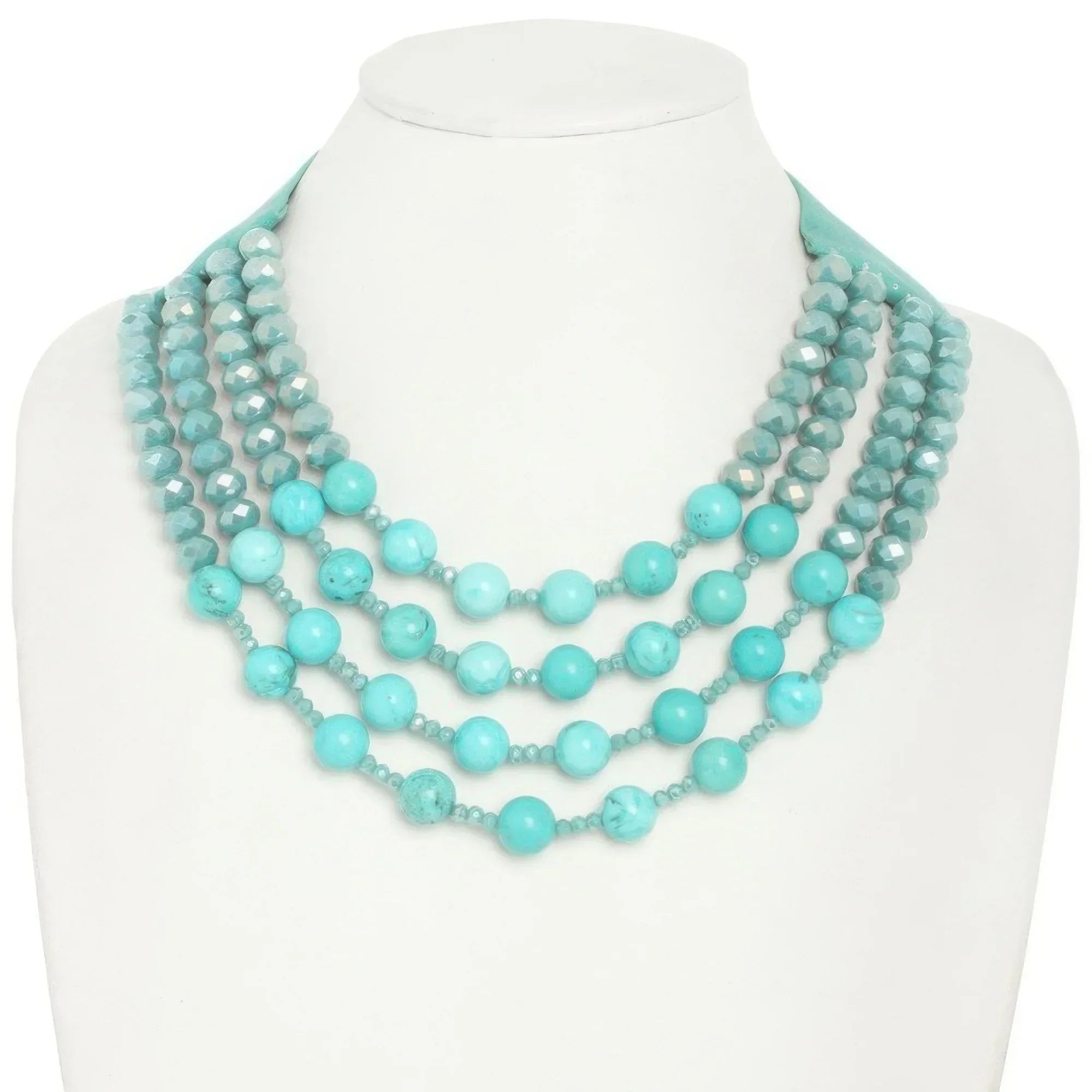 Multi-strand Wood Bead Necklace | Mixtshop LLC