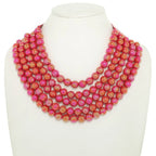 Multi-strand Wood Bead Necklace | Mixtshop LLC