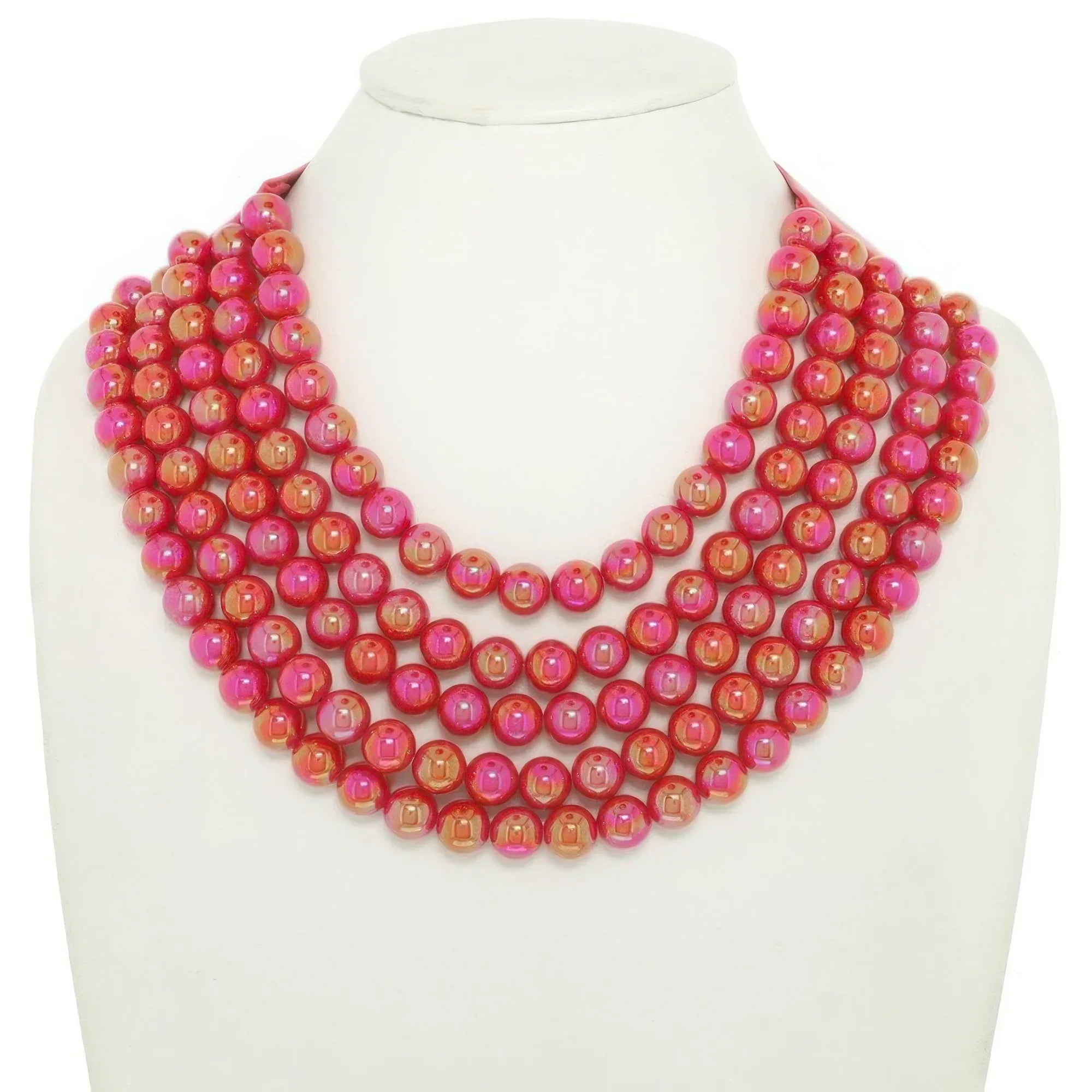 Multi-strand Wood Bead Necklace | Mixtshop LLC
