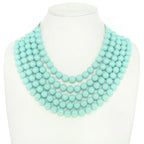 Multi-strand Wood Bead Necklace | Mixtshop LLC