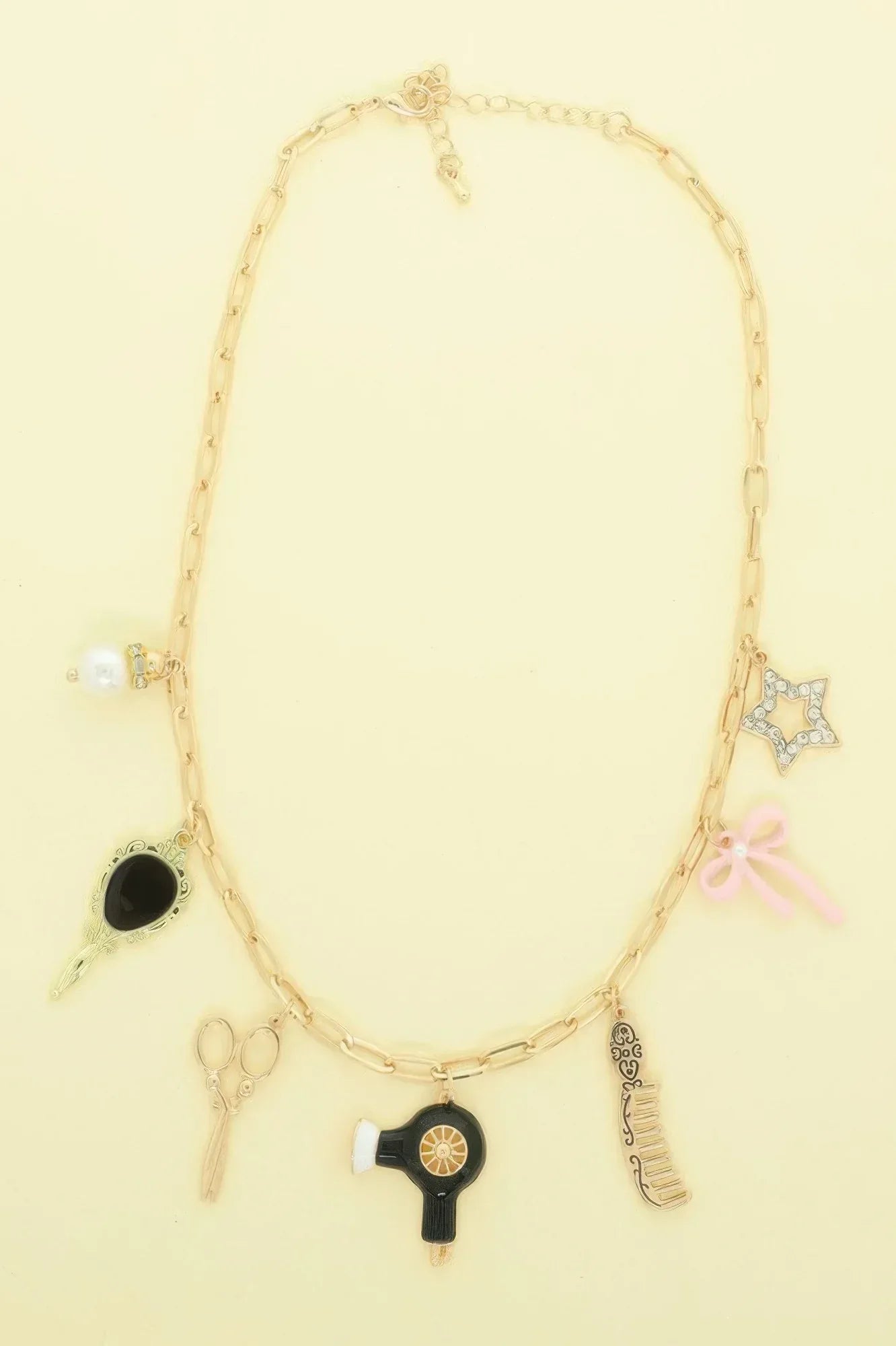 Hair Stylist Theme Charm Necklace | Mixtshop LLC Main image