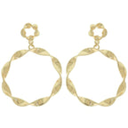 Swirl Edge Round Post Earrings | Mixtshop LLC