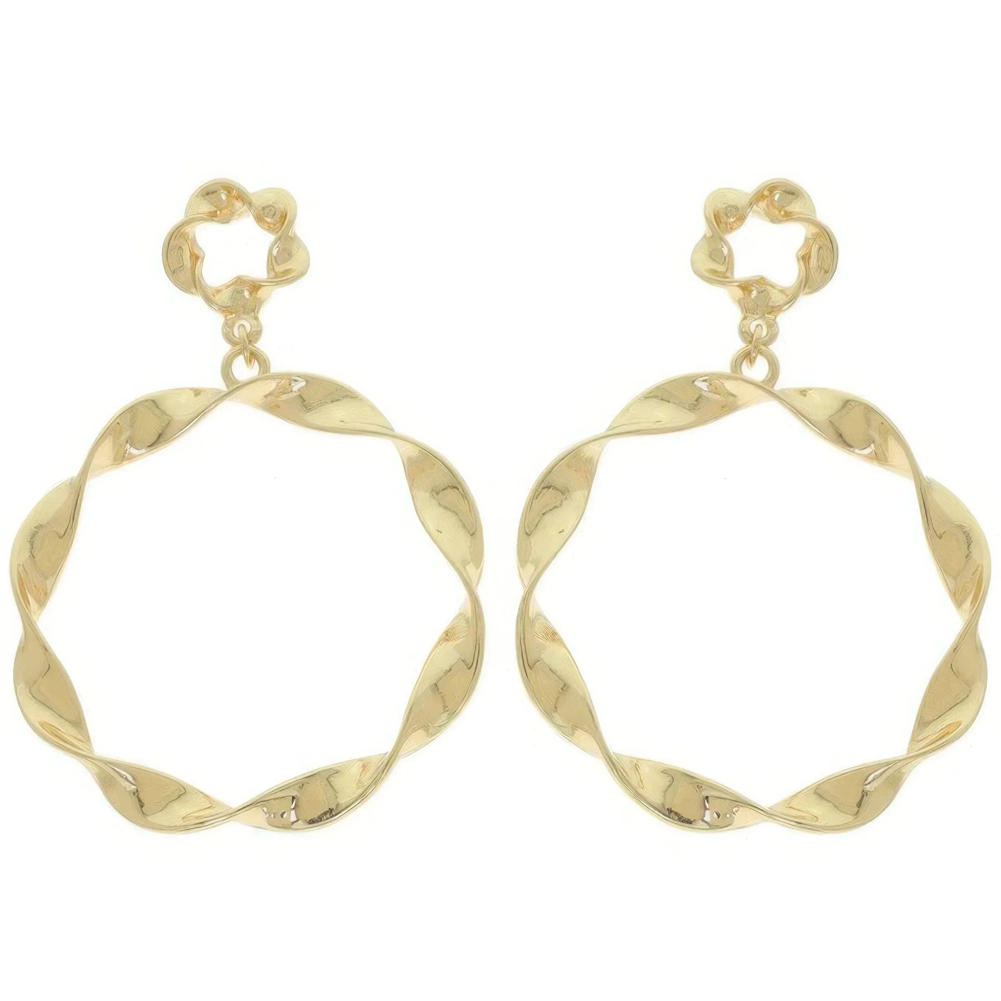 Swirl Edge Round Post Earrings | Mixtshop LLC