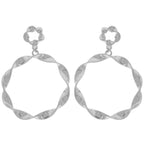 Swirl Edge Round Post Earrings | Mixtshop LLC