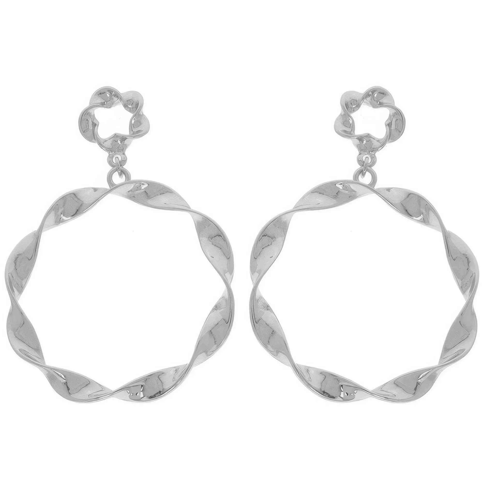 Swirl Edge Round Post Earrings | Mixtshop LLC