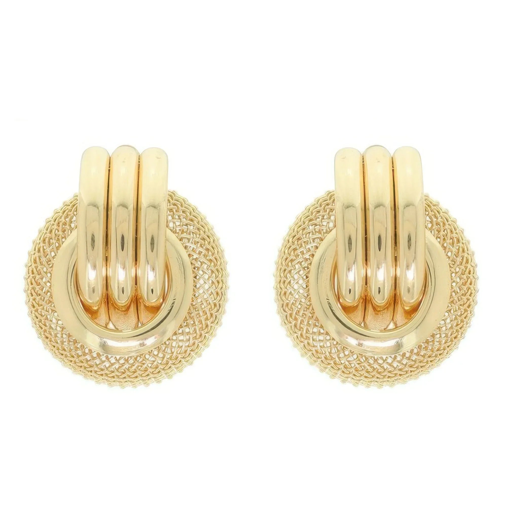 Basket Weave Pattern Earrings | Mixtshop LLC