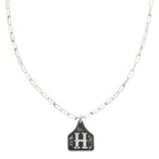 Western Initial Cattle Tag Necklace | Mixtshop LLC