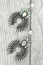 Western Squash Blossom Concho Earrings | Mixtshop LLC