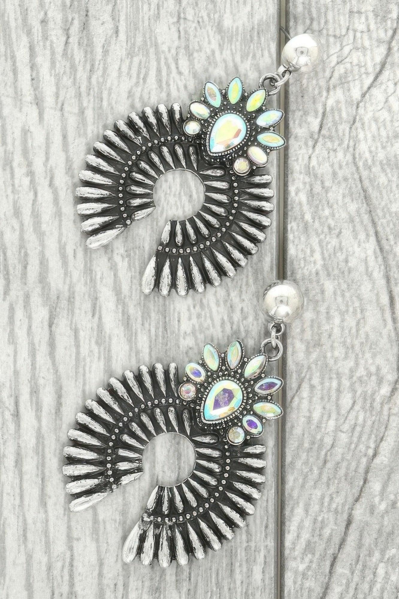 Western Squash Blossom Concho Earrings | Mixtshop LLC