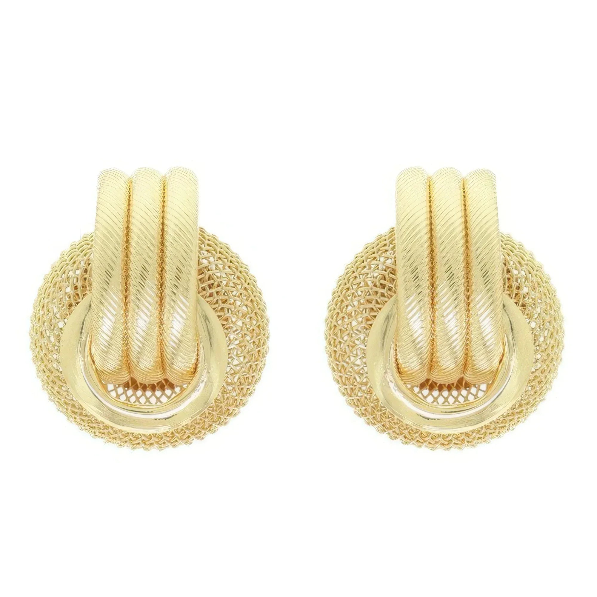 Regal Baroque Wreath Pattern Earrings | Mixtshop LLC