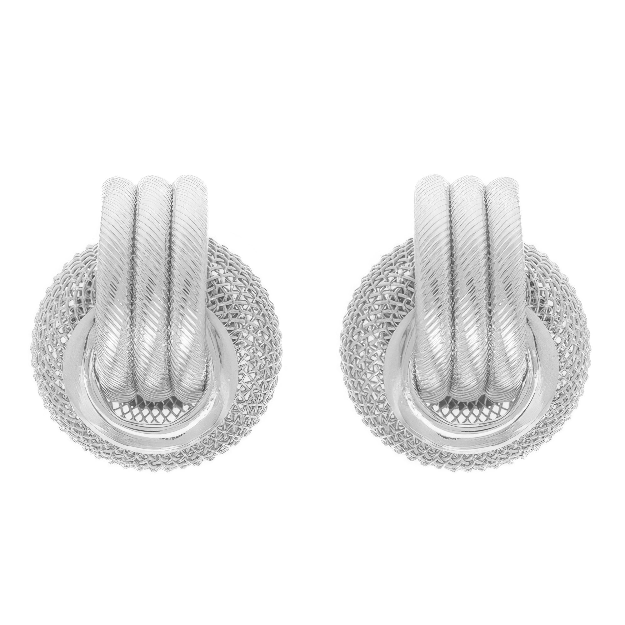 Regal Baroque Wreath Pattern Earrings Secondary image