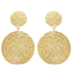 Textured Finish Disc Post Earrings | Mixtshop LLC