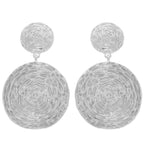 Textured Finish Disc Post Earrings | Mixtshop LLC