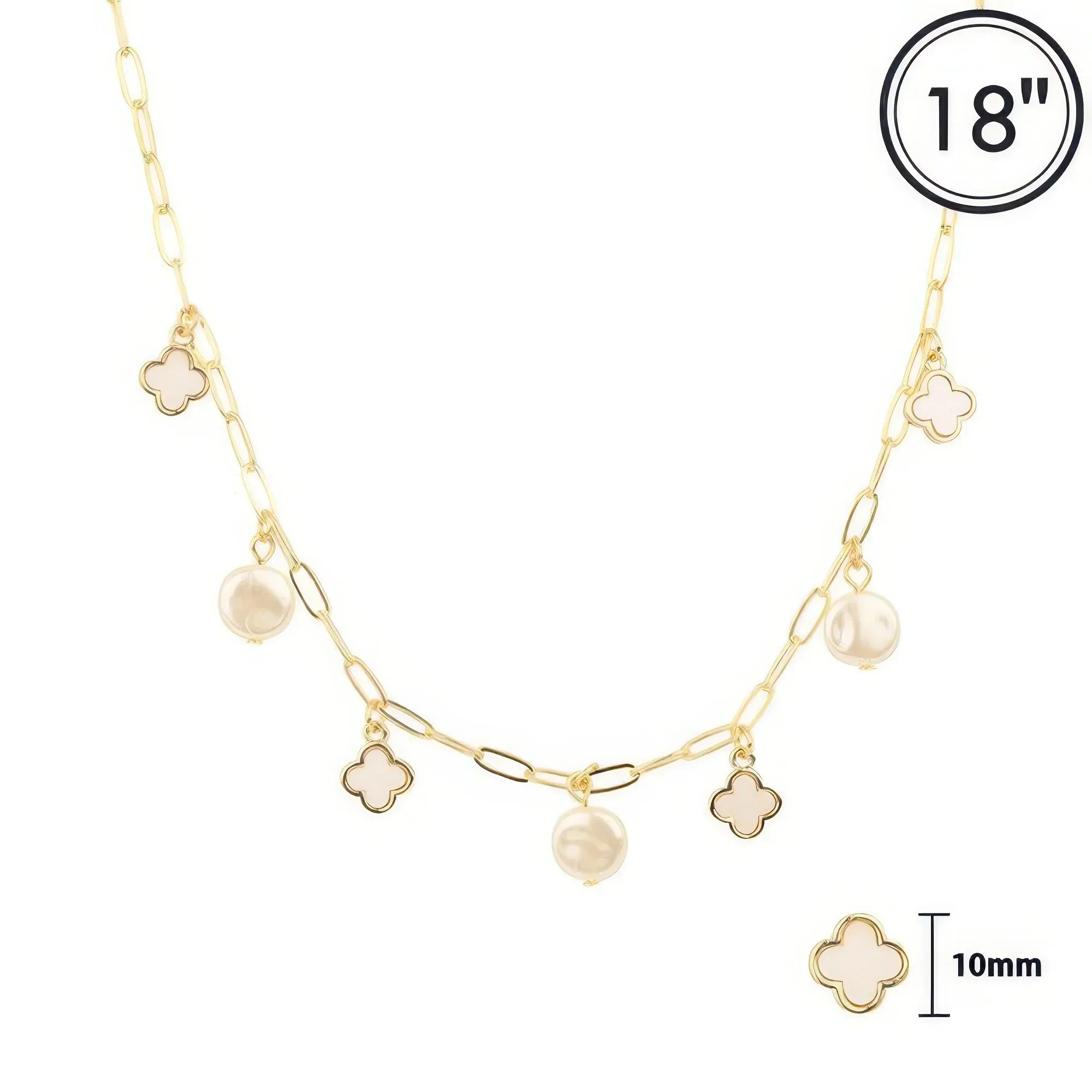 Quatrefoil Charm Pendant Necklace | Mixtshop LLC