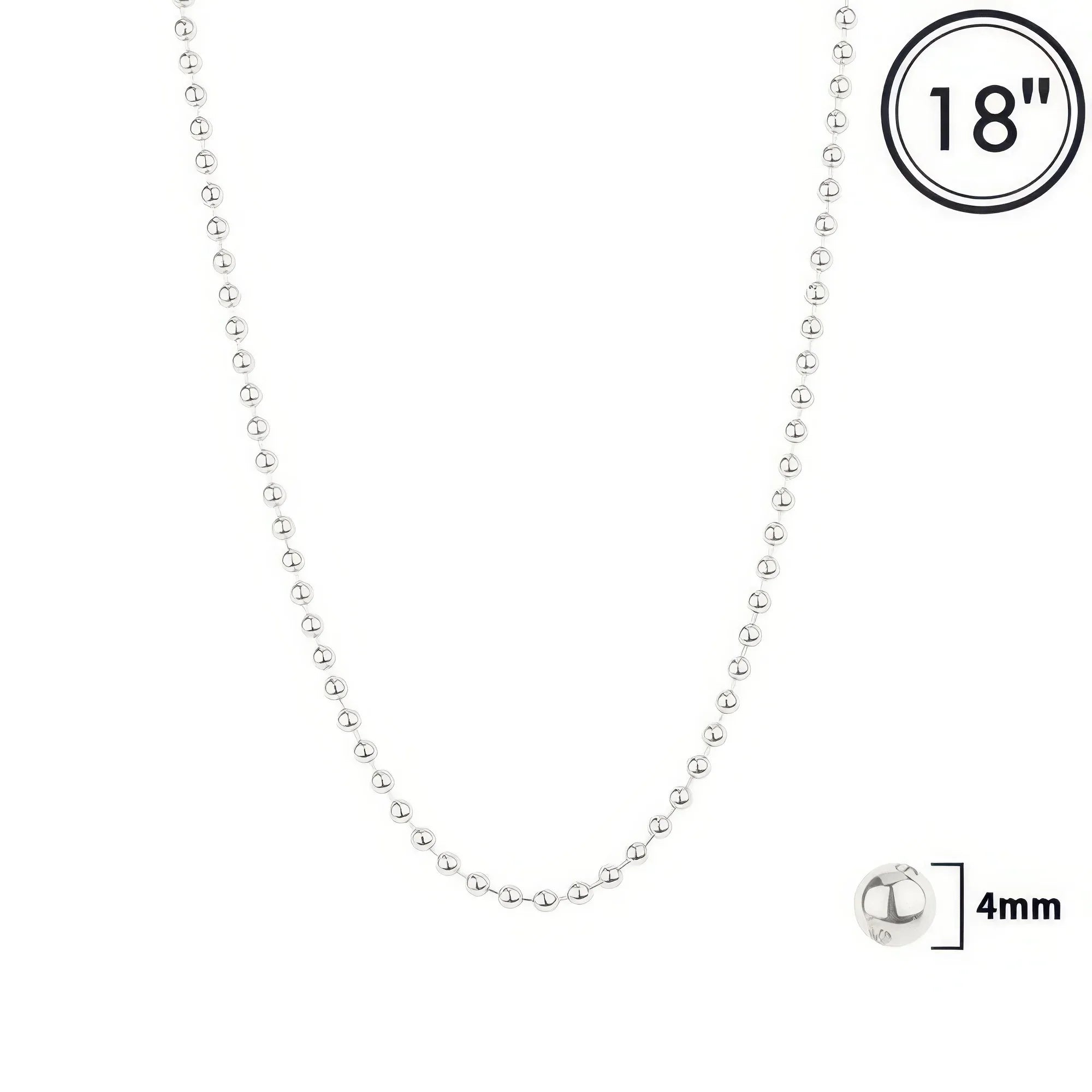 Polished Bead Chain Necklace | Mixtshop LLC