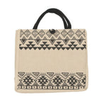 Aztec Pattern Themed Canvas Tote Bag | Mixtshop LLC