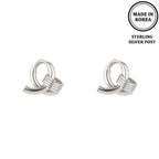 Flash-plated Looped Doorknocker Earrings | Mixtshop LLC