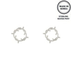 Flash-plated Twisted Wire Open Circle Earrings | Mixtshop LLC