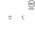 Flash-plated Huggie Hoop Earrings | Mixtshop LLC