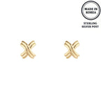 Flash-plated Signature X Earrings | Mixtshop LLC
