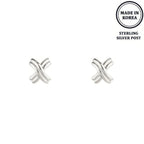 Flash-plated Signature X Earrings | Mixtshop LLC