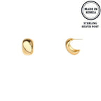 Flash-plated Huggie Hoop Earrings | Mixtshop LLC