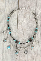 Two-strand Western Theme Charm Necklace | Mixtshop LLC