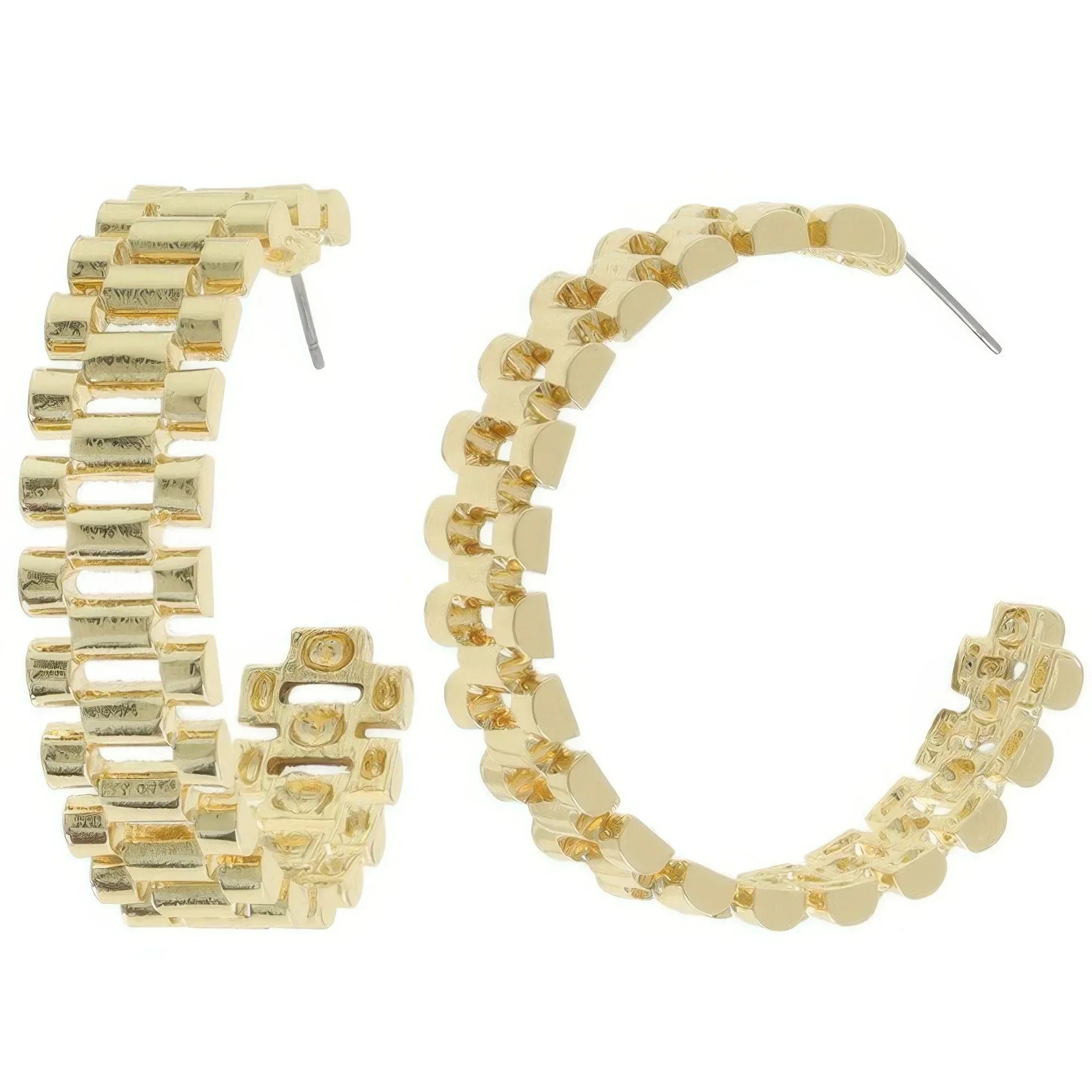 Chunky Chain Link Hoop Earrings | Mixtshop LLC