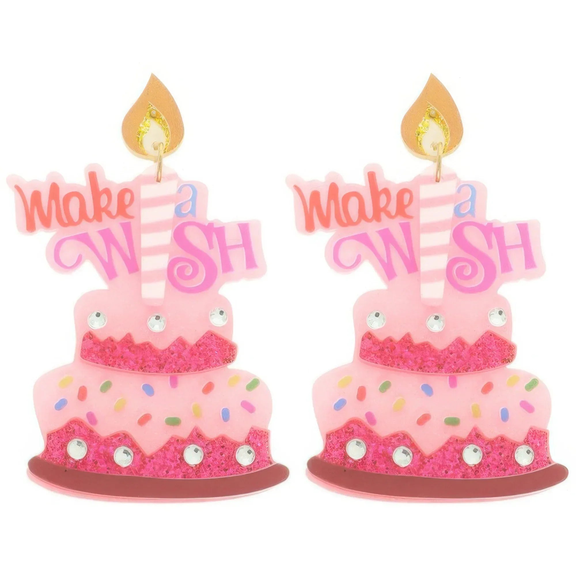 Make A Wish Post Dangle Cake Earrings | Mixtshop LLC