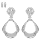 Metallic Pyriform Door Knocker Clip On Earrings | Mixtshop LLC