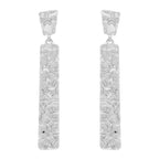 Rough Finish Vertical Bar Post Earrings | Mixtshop LLC