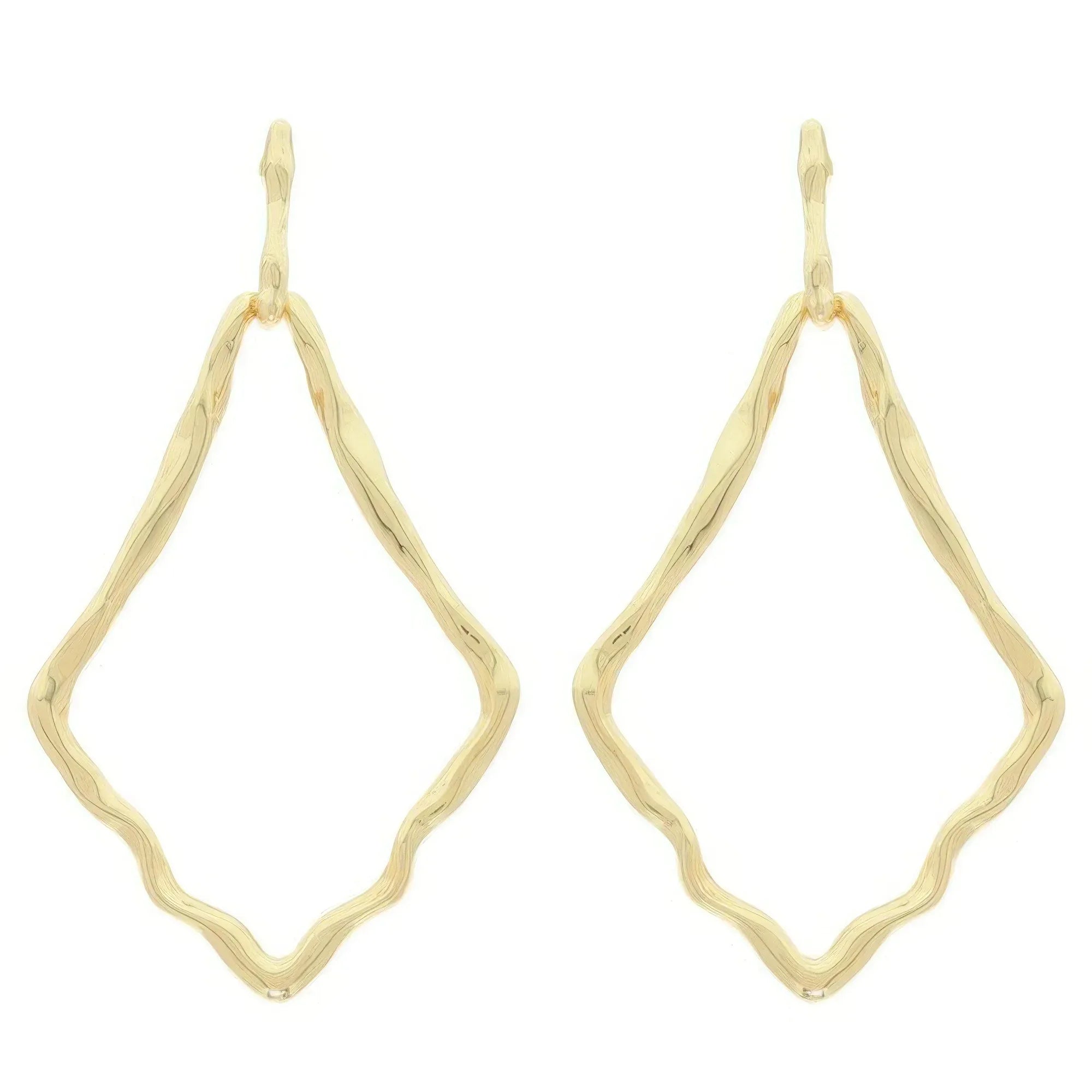 Twisted Deltoid Door Knocker Post Earrings | Mixtshop LLC