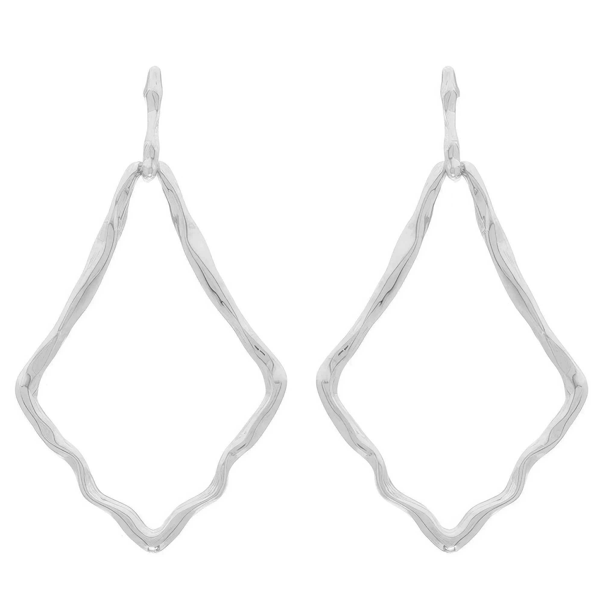 Twisted Deltoid Door Knocker Post Earrings Secondary image