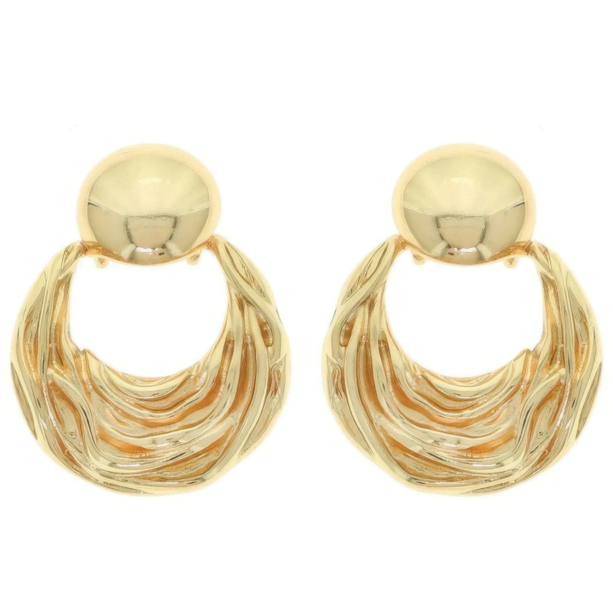 Textured Door Knocker Earrings | Mixtshop LLC