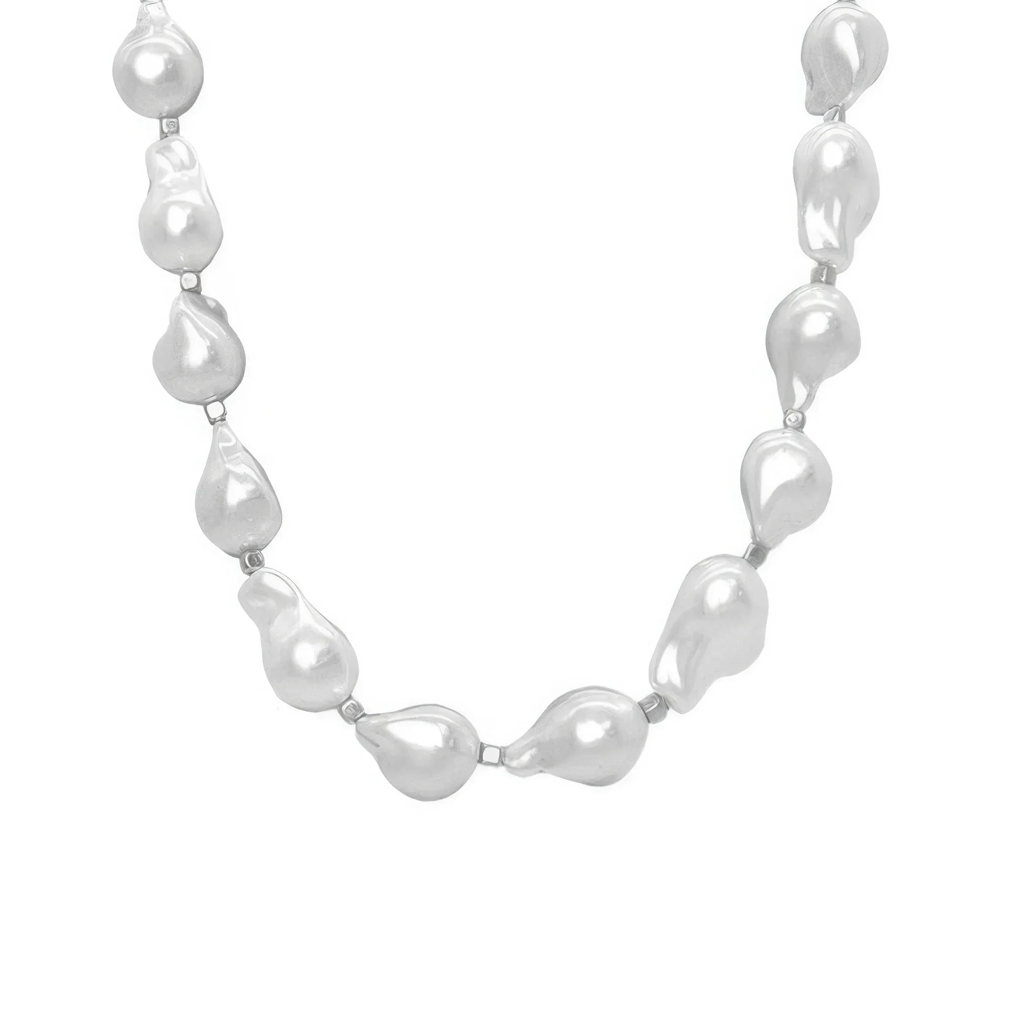 White Baroque Pearl Necklace | Mixtshop LLC