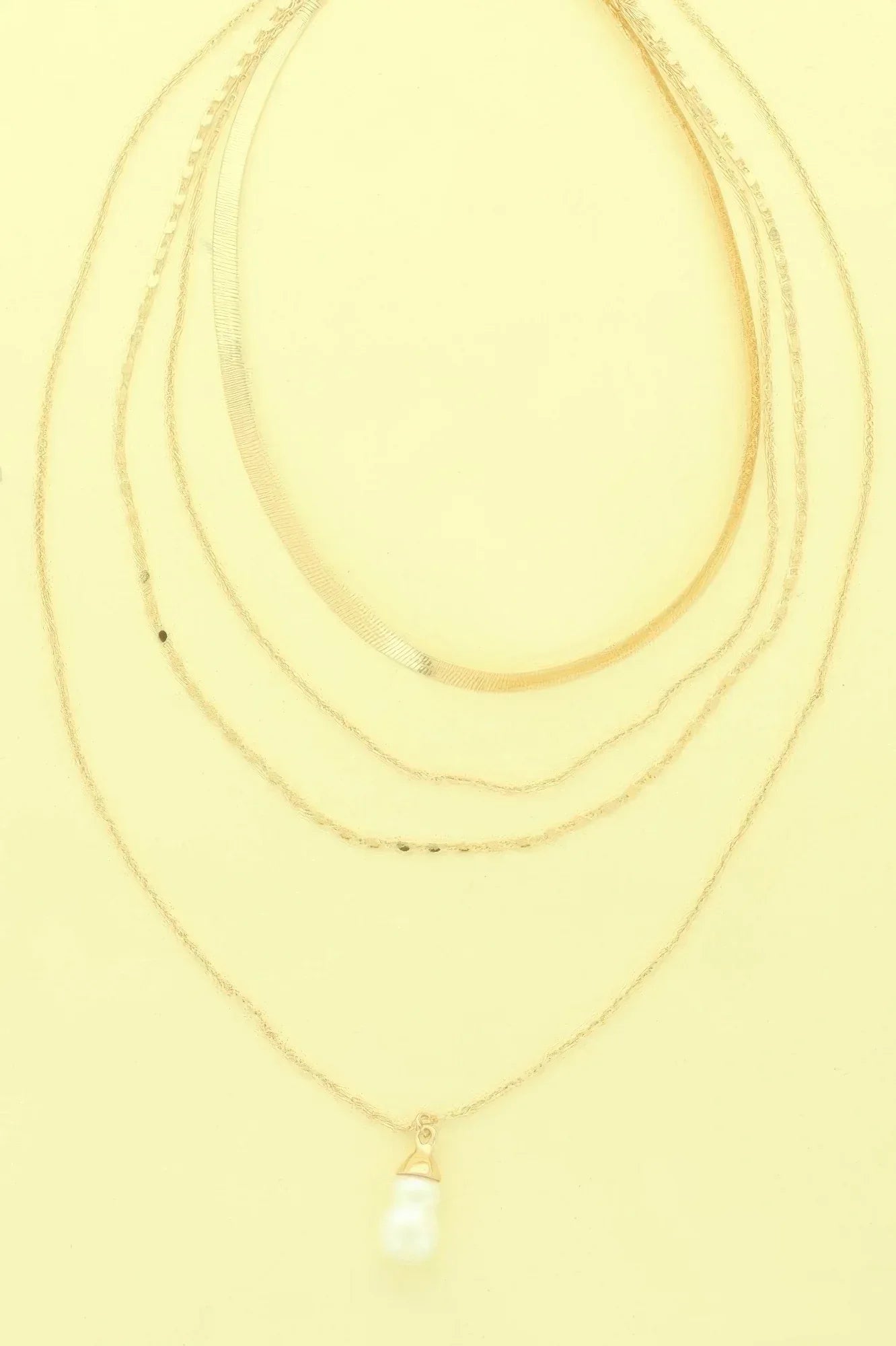 Multi-strand Baroque Pearl Pendant Necklace | Mixtshop LLC Main image