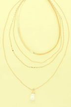 Multi-strand Baroque Pearl Pendant Necklace | Mixtshop LLC