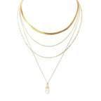 Multi-strand Baroque Pearl Pendant Necklace | Mixtshop LLC