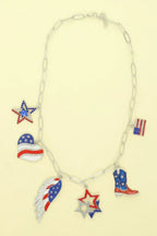 Usa Theme Multi-charm Necklace | Mixtshop LLC
