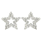 Rhinestone Channel Set Inlay Star Earrings | Mixtshop LLC
